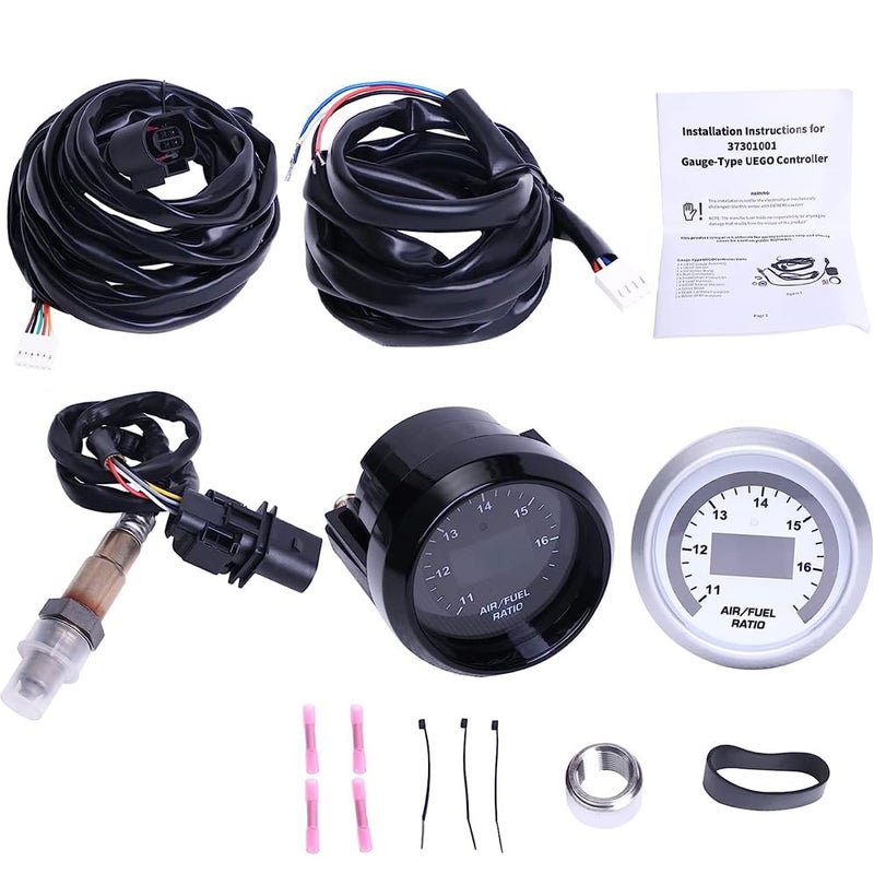Mactoom 30-4110 Wideband Gauge Controller Uego Air Fuel Ratio Gauge 52mm with 4.9 LSU Sensor, Wideband Sensor A/F Ratio Uego O2 Controller Gauge Wideband Air Fuel Ratio Gauge Kit - Image 4
